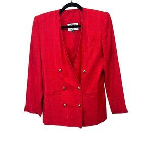 Kasper For Asl | Women's Red Blazer